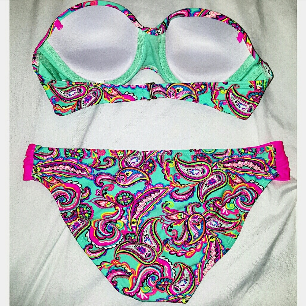 Rue21 Multicolored 2 Piece Padded Bikini - Picture 2 of 4